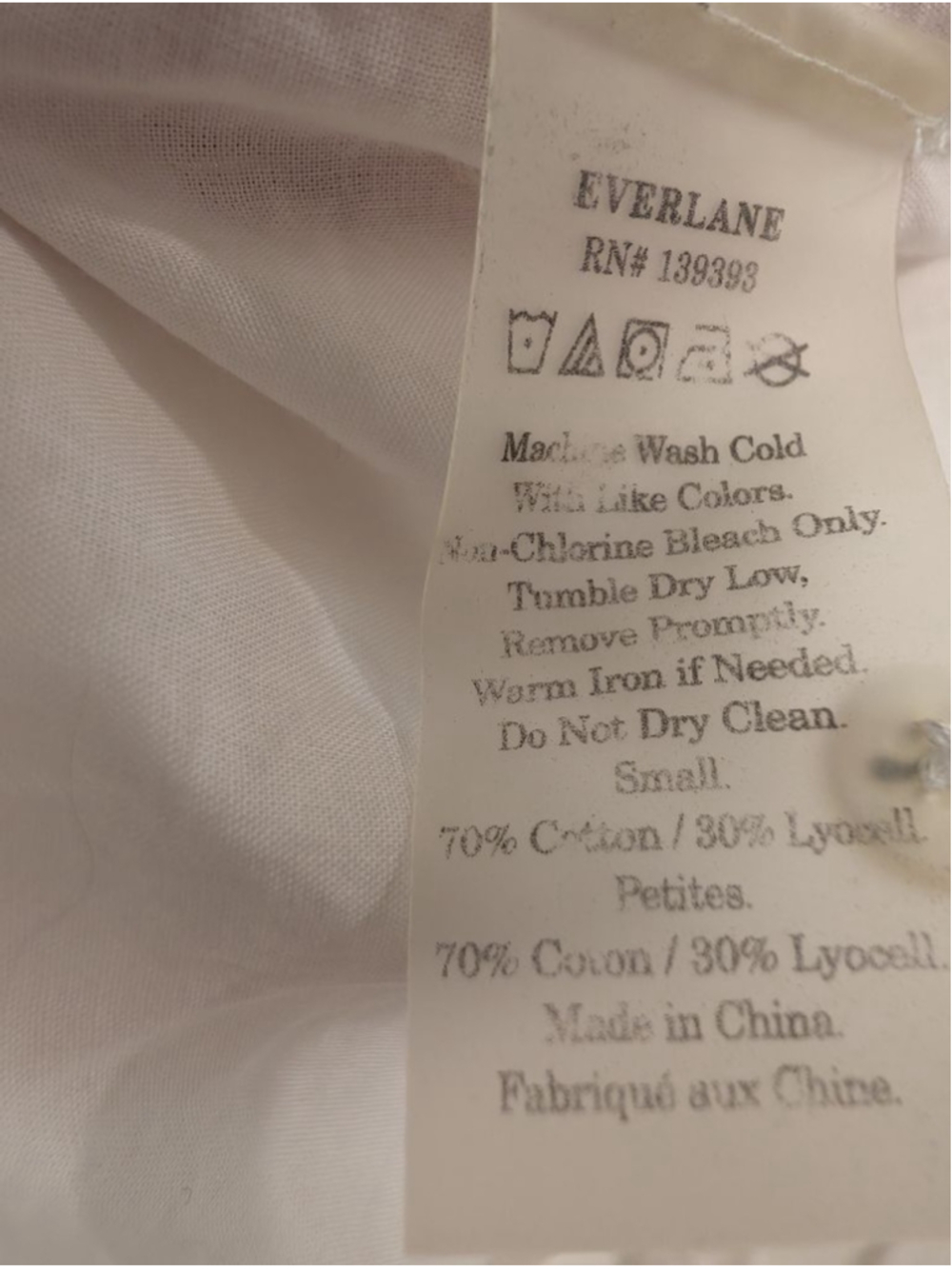 Everlane White Button Up Shirt SP Career Basic Essential Wardrobe Capsule - Picture 4 of 7